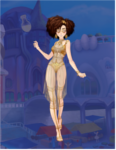 Tenue Swimming in Gold
